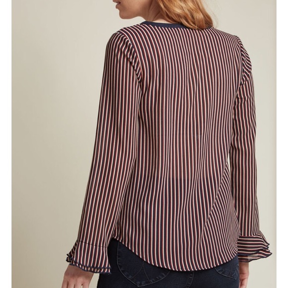 ModCloth striped blouse - Picture 2 of 8
